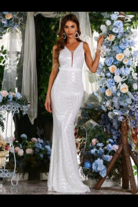 E051 Gemma Mermaid Sequin Dress